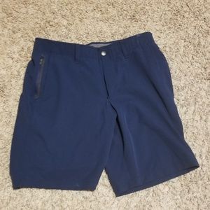 Under Armour shorts.